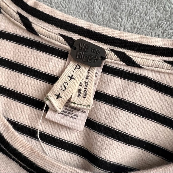 Free People We The Free Madness Stripe Sleeveless Boxy Muscle Tank Top Small - Picture 3 of 11